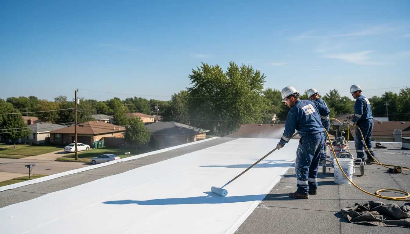 Commercial roof coating in Richardsville, VA near me